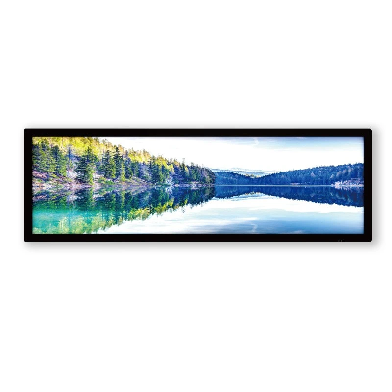 28" Affichage LCD ya barre ya kutandula – Signal numérique ya nsuka ya etagere