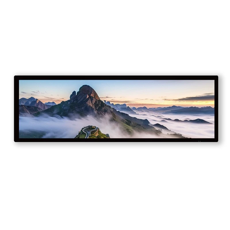 28.6" Ecran LCD ya barre ya kutandula – Kumonisa na lweka ya etagere ya kuteka