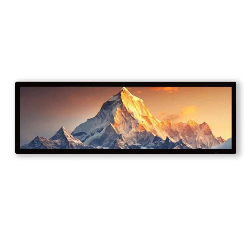 35,5" Barre ya kutandula LCD ya kusonga – Ecran ya bord ya etagere ya Android