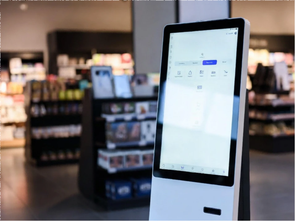 Kiosk ya ecran tactile ke sadisaka na kusumba bima mbote